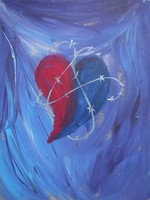 Painting Print - When Love and Pain become one and the same