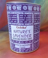 Goloka Lavender Backflow Incense Cones