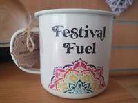 Festival fuel Mandala Enamel mug